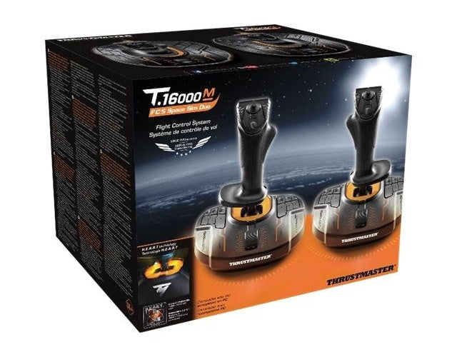 Caja para controladores de vuelo Thrustmaster T.16000M FCS Space Sim Duo.