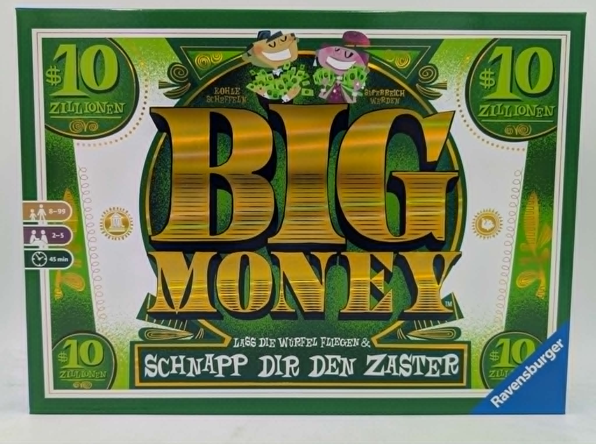 Brettspiel "Big Money" mit Dollar-Design, 10 Zillionen, Ravensburger