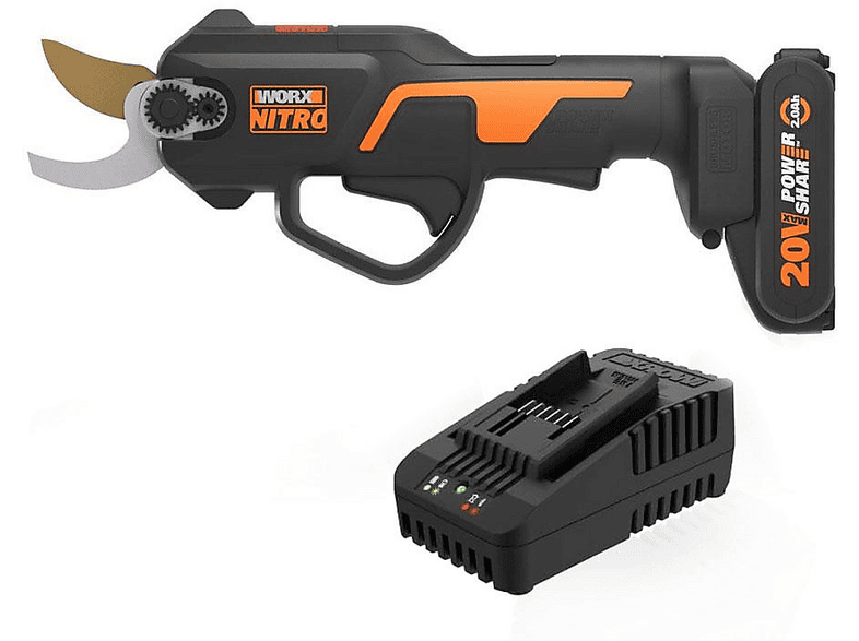 WORX WG330E 20 Volt 2.0A Li-ion Tek Akülü Profesyonel Kömürsüz Dal Budama Makası