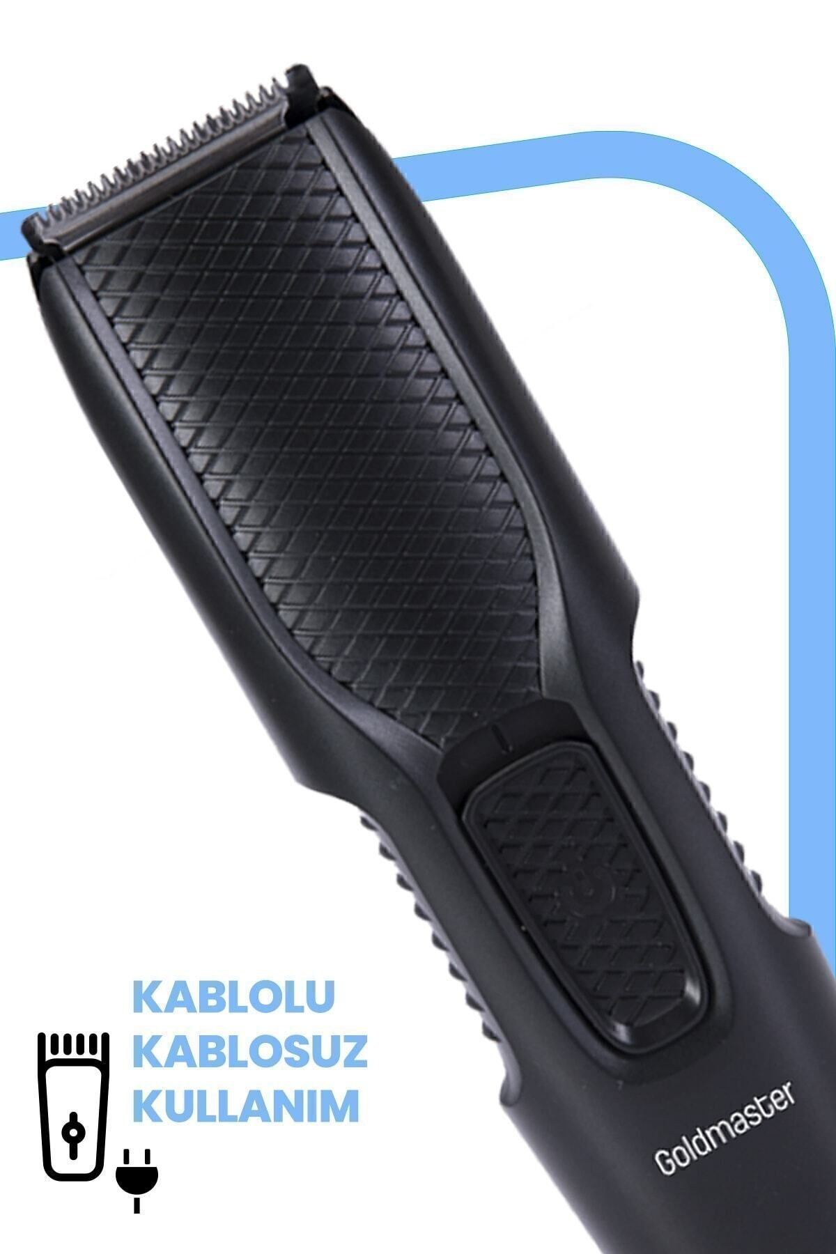 Kablolu/kablosuz kullanım için metin ve simgeler içeren siyah saç düzeltici.
