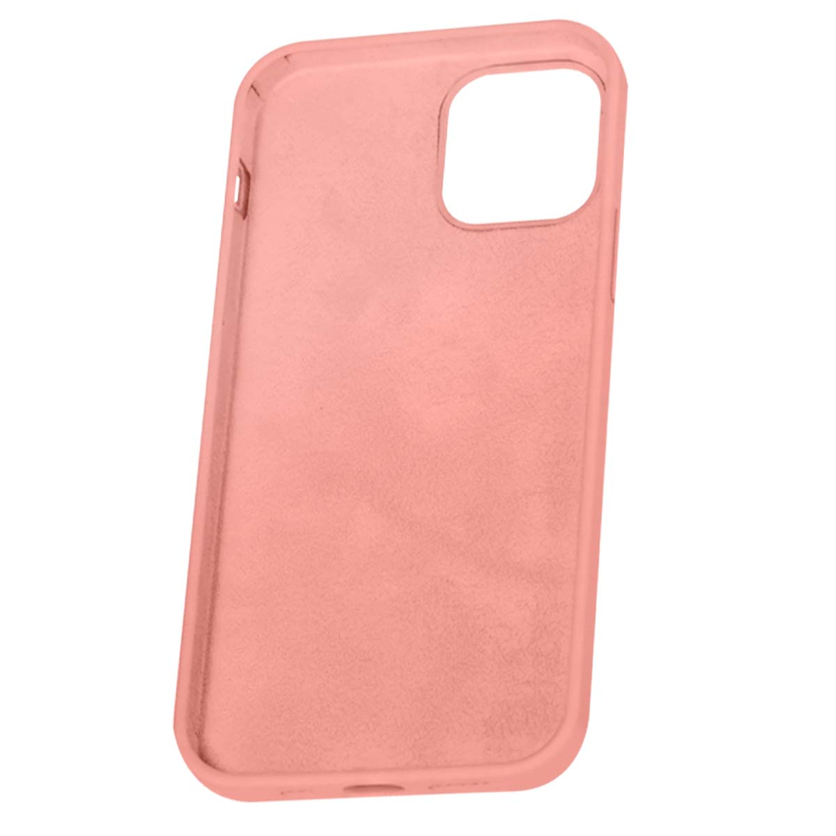 Una cover per telefono rosa con ritaglio fotocamera.