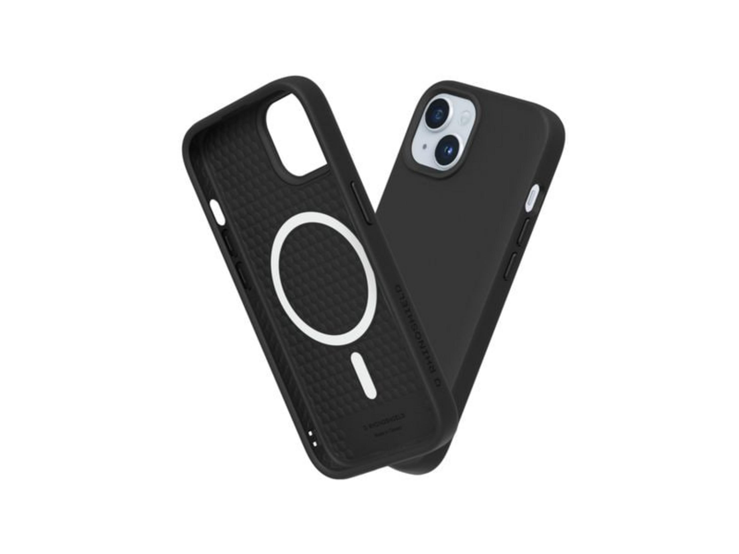 Custodia nera e retro di un iPhone con fotocamere.