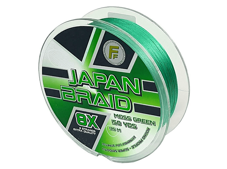 LINEAEFFE Japan Braid 8x 8 Kat Örgü İp Olta Misinası 135 m Yeşil 0,10 mm