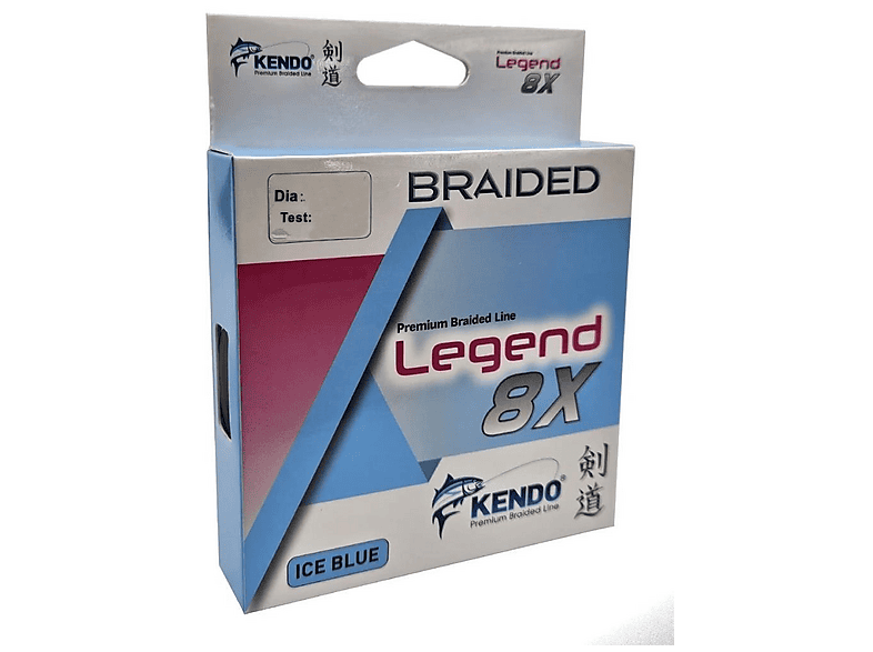 KENDO Legend 300 m 8x 8 Kat Örgü İp Olta Misinası Ice Blue 0,20 mm
