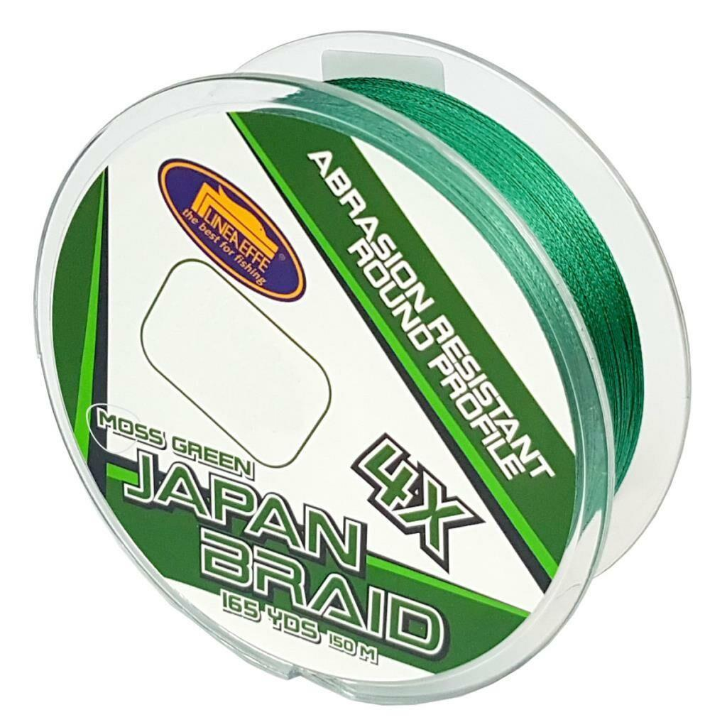 Yeşil misina makarası, "Japan Braid", 165 Yds/150 M.