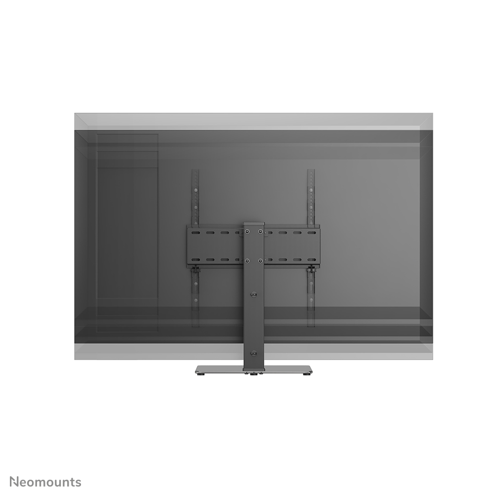 Vista posteriore di un televisore con supporto da tavolo
