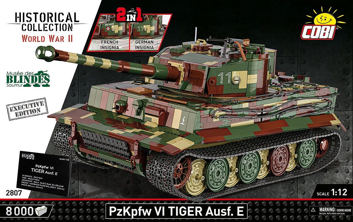 Un modello dettagliato in scala 1:12 del carro armato PzKpfw VI TIGER Ausf. E.