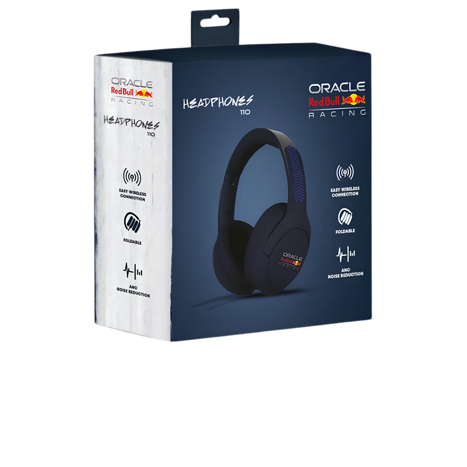 Confezione cuffie con logo Oracle Red Bull Racing, caratteristiche.