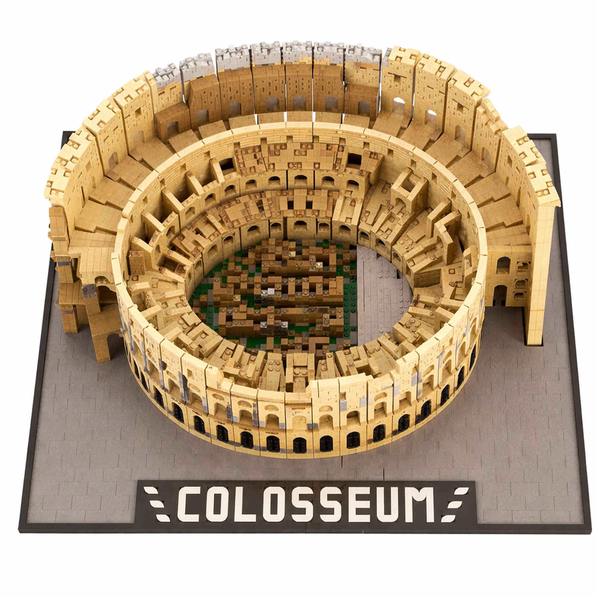 Model Lego Koloseum z trybunami i areną.