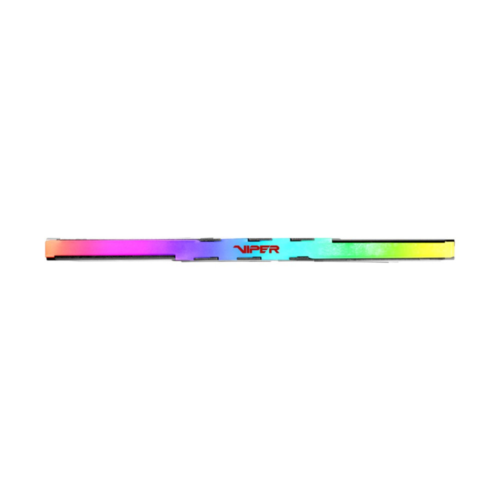 Długa, cienka kość RAM komputera z oświetleniem RGB i logo Viper.