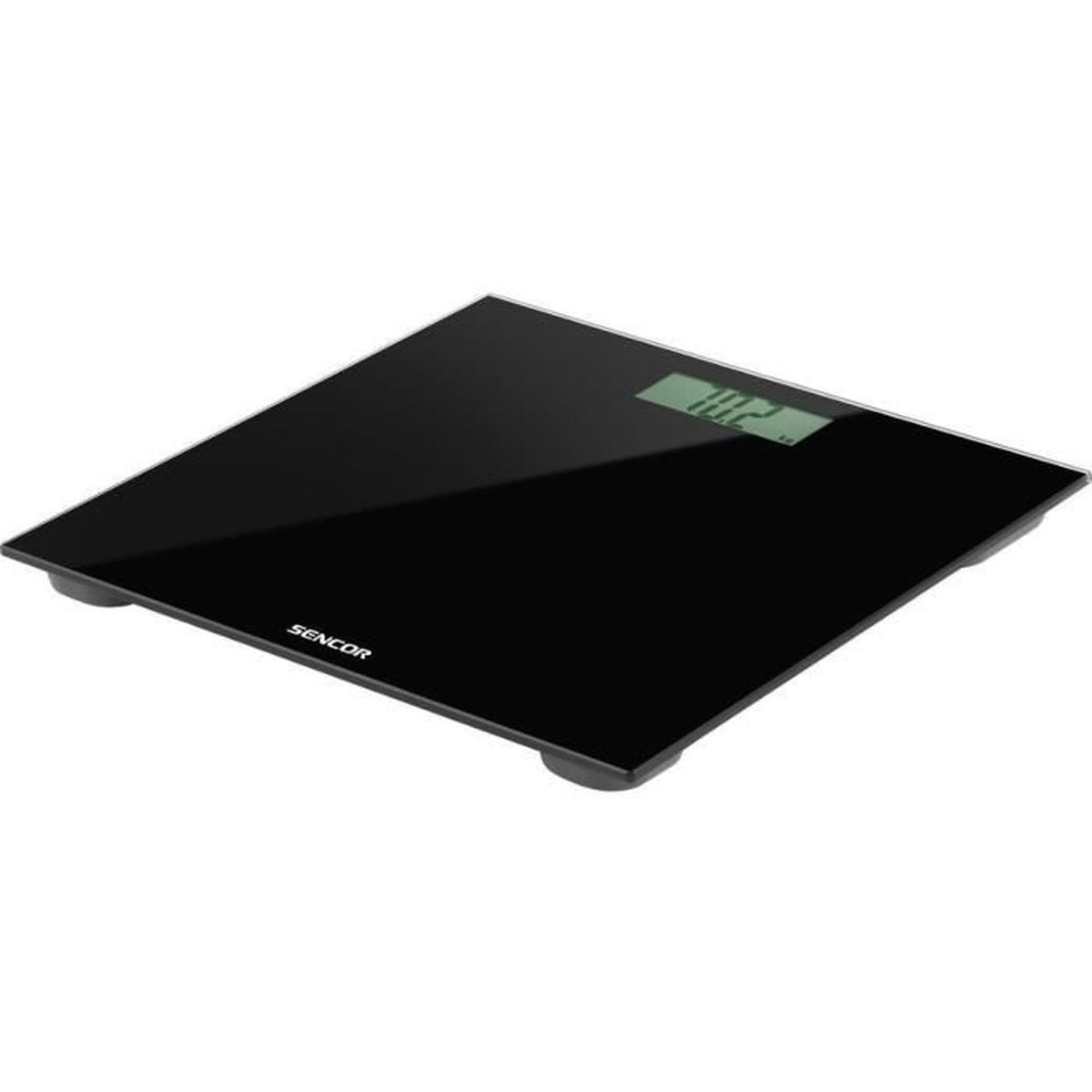 Bilancia digitale nera con display illuminato che mostra 10.2.