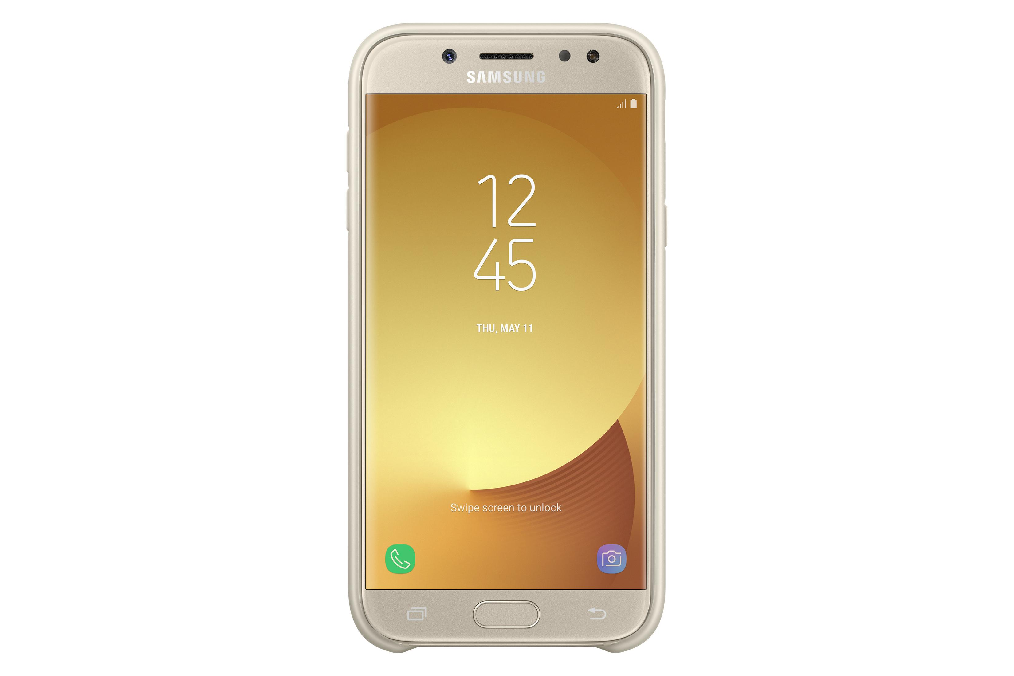 Schermo smartphone Samsung dorato con ora 12:45 e data.