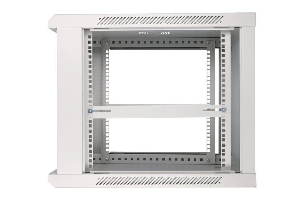 Szafa rack EXTRALINK 9U 600x600 montowana na ścianie Szary