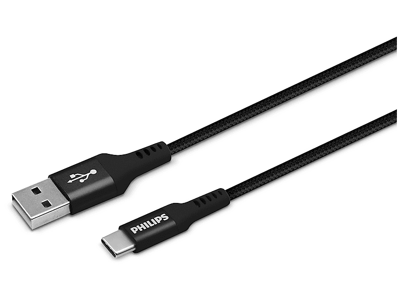 PHILIPS DLC5204A/00 USB-A | USB-C Örgülü 1.2 m Hızlı Şarj ve Data
