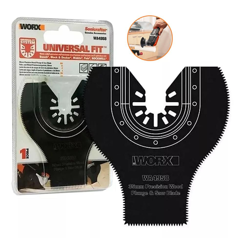Universal Fit sistemli salınımlı aletler için siyah testere bıçağı.