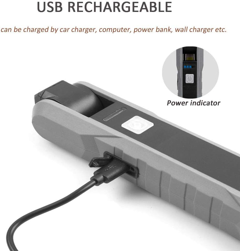 Graues Gerät mit USB-Kabel, das an der Seite angeschlossen ist.