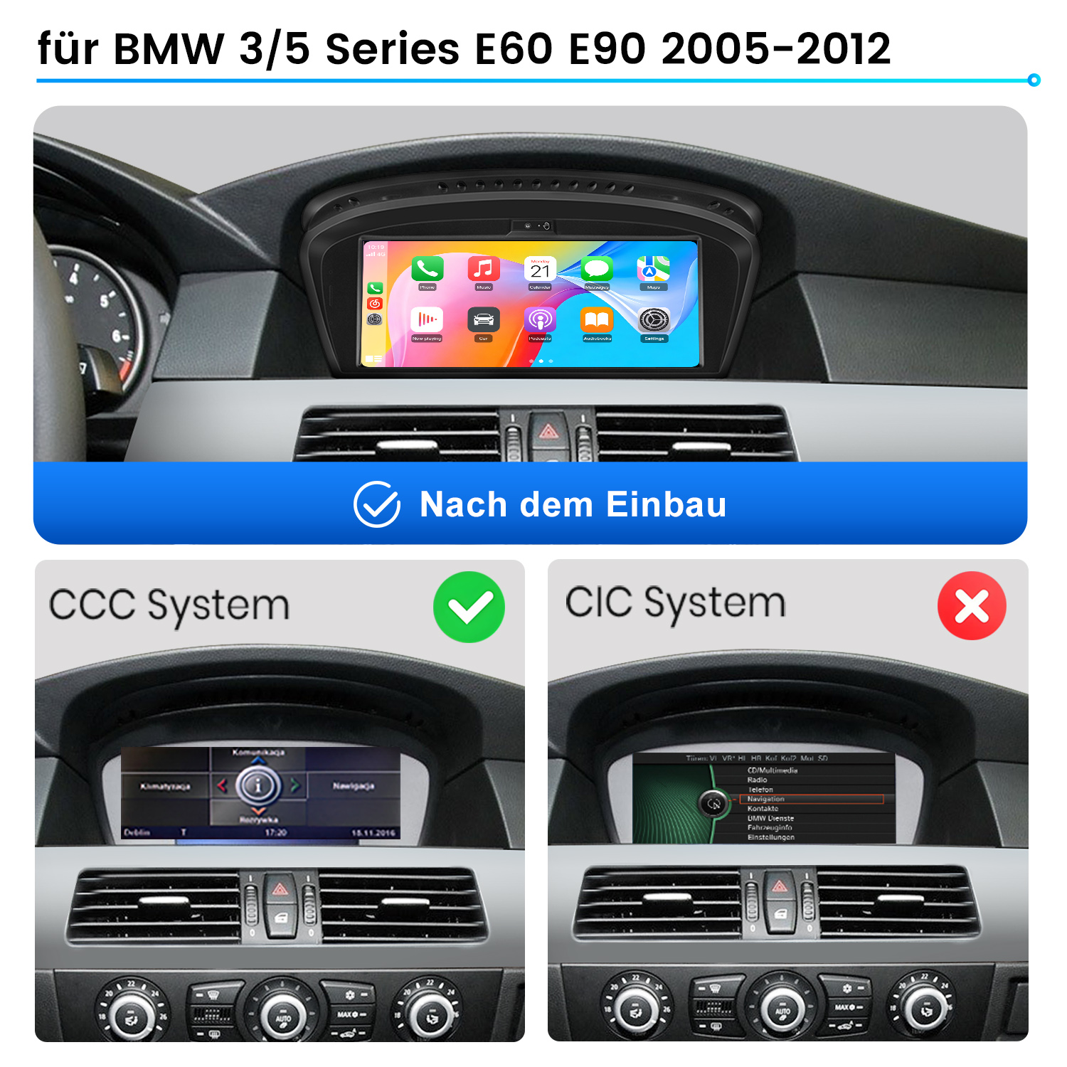 BMW E60/E90 Infotainment-System-Vergleich: CCC vs. CIC.
