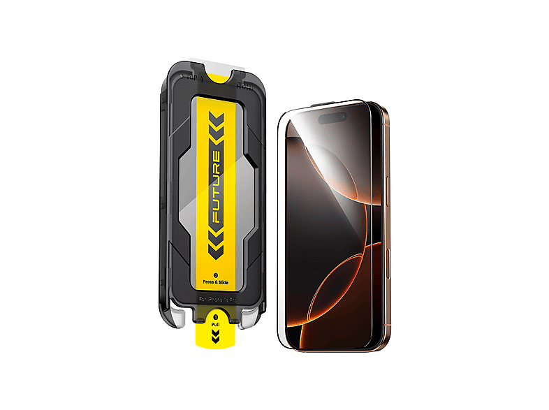 AOHI The Future iPhone 17 Pro Max Tam Kaplayan Kırılmaz Temperli Camlı Ekran Koruyucu