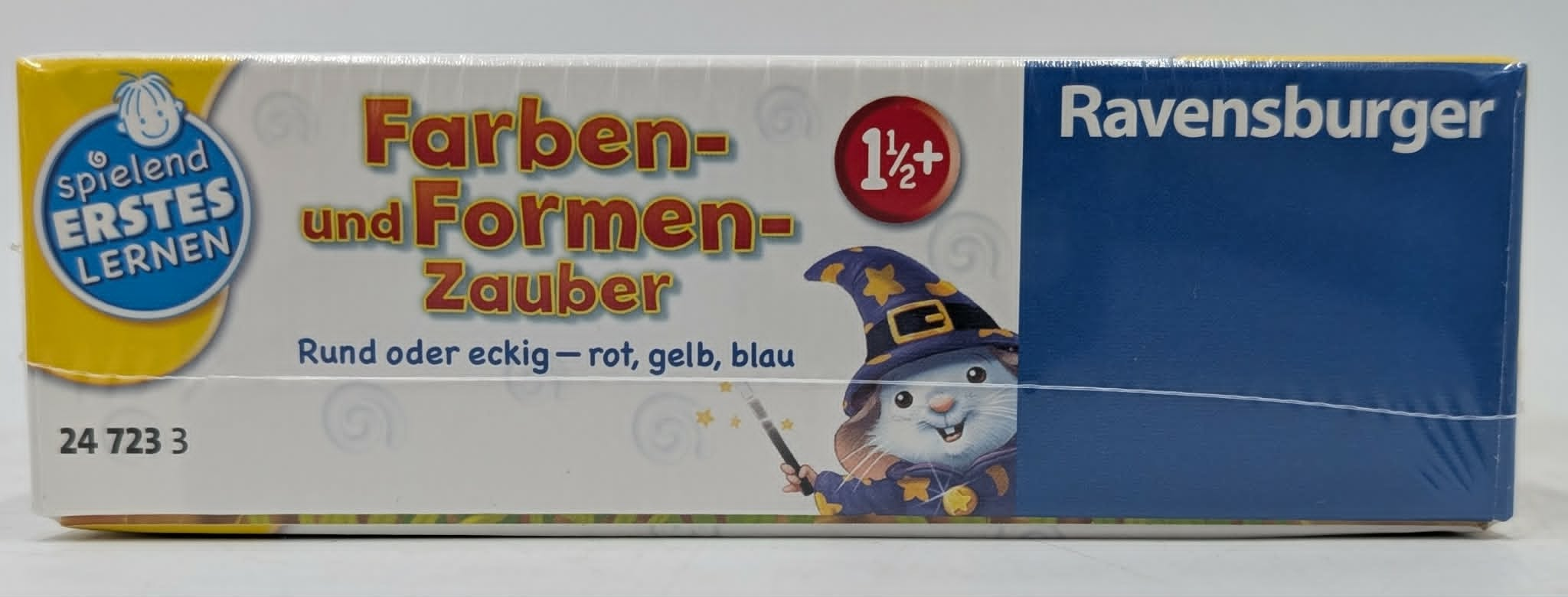 Ravensburger Farben- und Formen- Zauber Spielzeugverpackung mit Hasen-Zauberer.