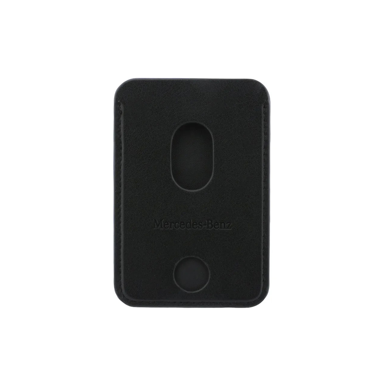 Funda negra para teléfono Mercedes-Benz con dos recortes.