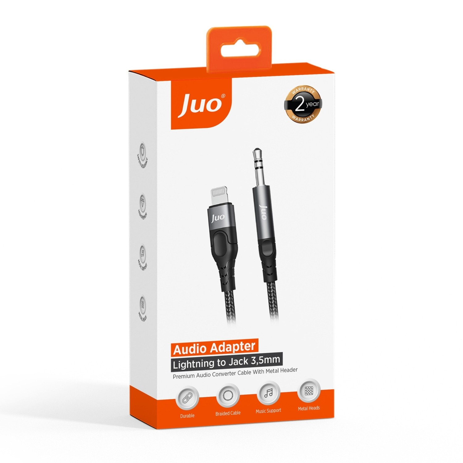 Juo Ses Adaptörü paketi, Lightning - 3,5 mm jak.