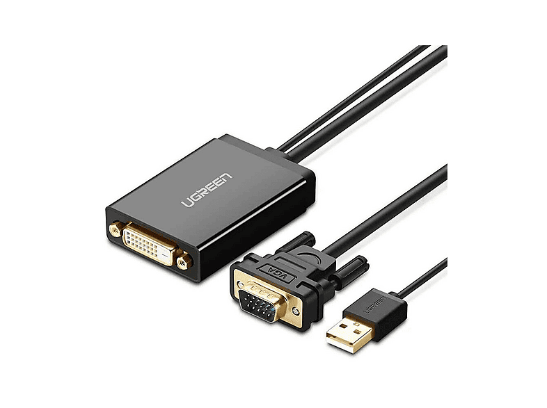 UGREEN VGA USB to DVI-D 24+1 Dişi Görüntü Aktarma Kablosu