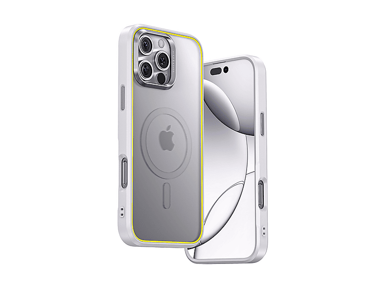 AOHI The Future iPhone 16 Pro Max Uyumlu Magsafe Telefon Kılıfı Beyaz