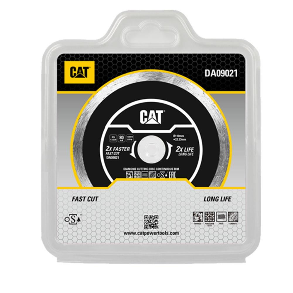 CAT DA09021 elmas kesme diski, 110mm, hızlı kesim ve uzun ömürlü.