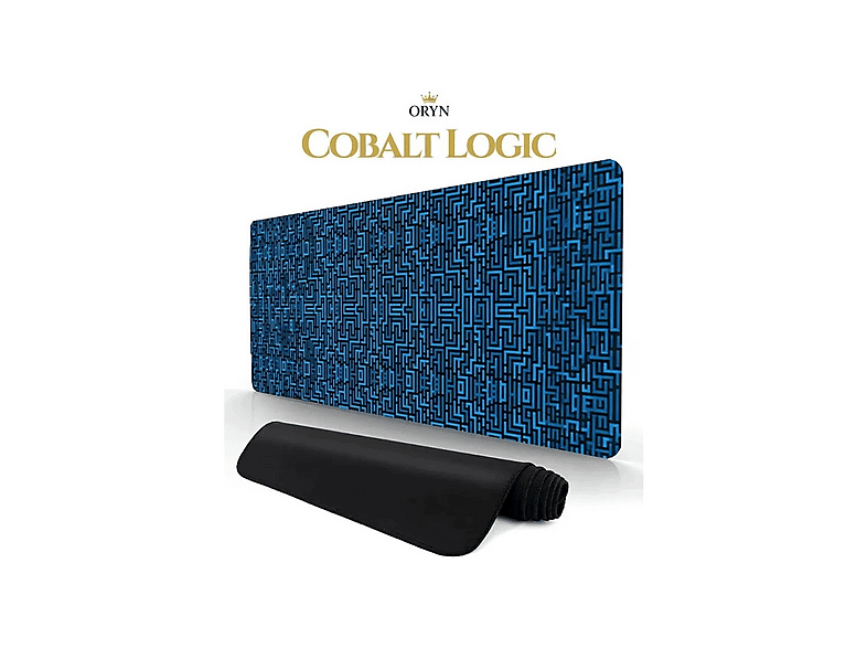 ORYN Abstract Matrix Cobalt Logic Edition 70x30 cm 3 mm Kalınlık Gaming Mousepad Mavi