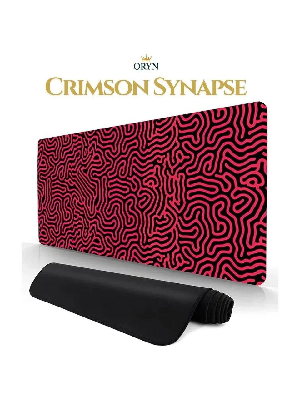 ORYN Crimson Synapse fare altlığı, siyah rulo yapılmış mat.
