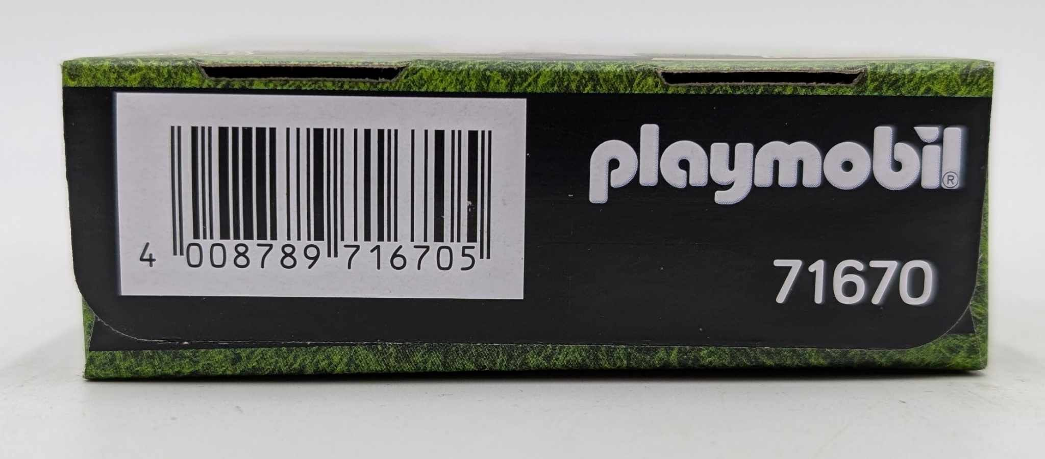 Playmobil-Verpackung mit Barcode und Artikelnummer 71670.