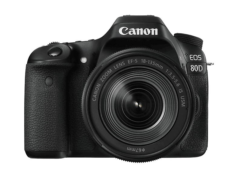 CANON EOS 80 D + EF-S 18-135 IS USM Spiegelreflexkamera, 24,2