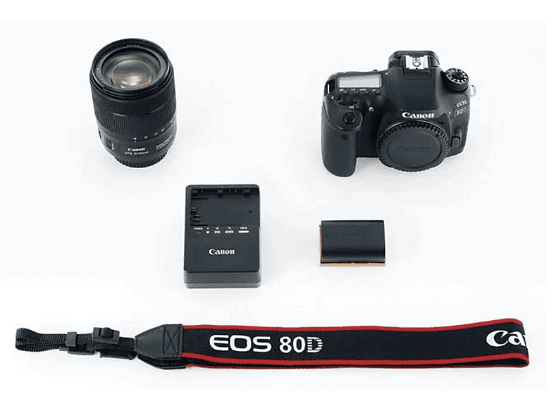 Canon EOS 80D EF-S 18-135mm IS USMキット CANON EOS 80 D + EF-S 18-135 IS USM Spiegelreflexkamera, 24,2
