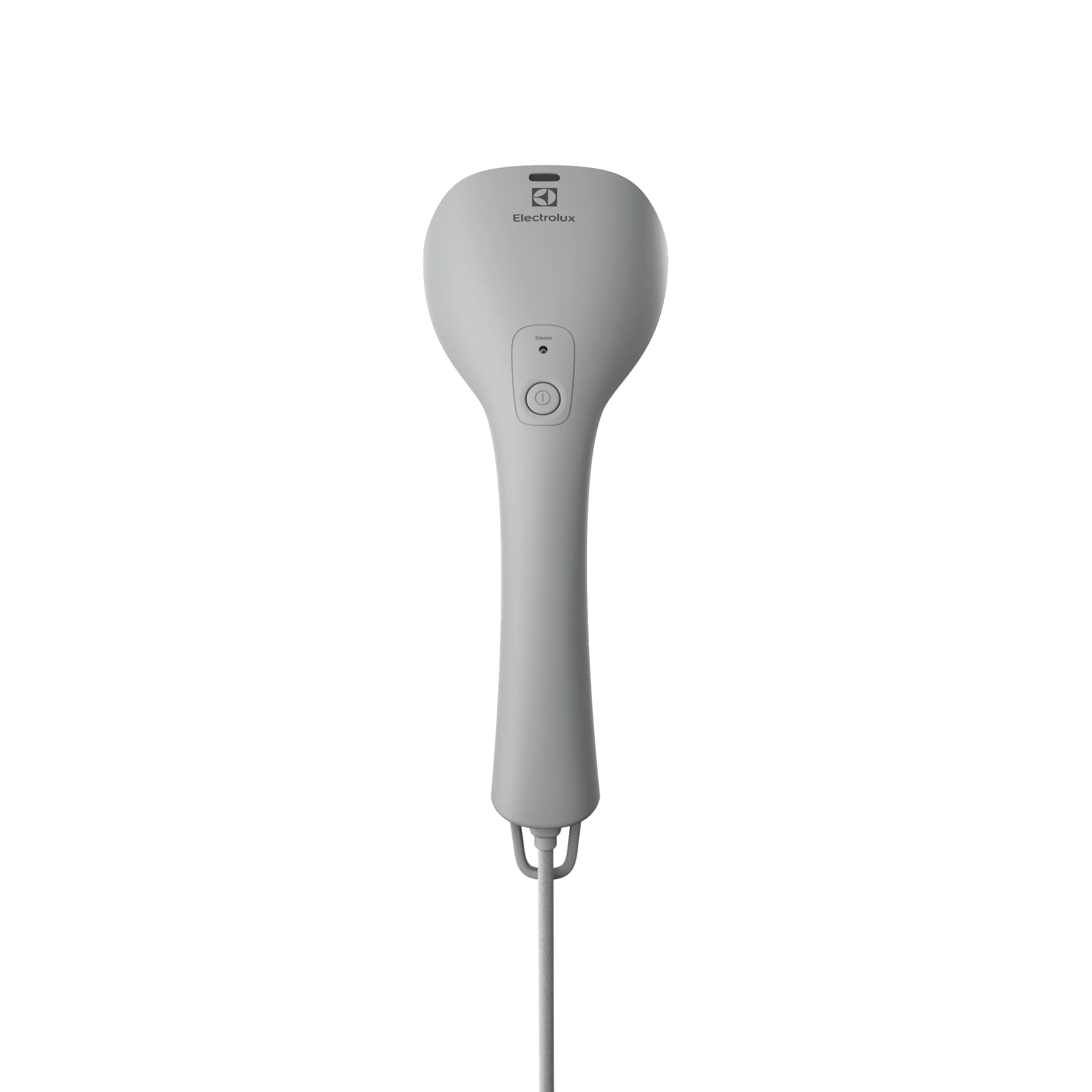 Un vaporizzatore portatile grigio Electrolux con cavo e pulsanti.