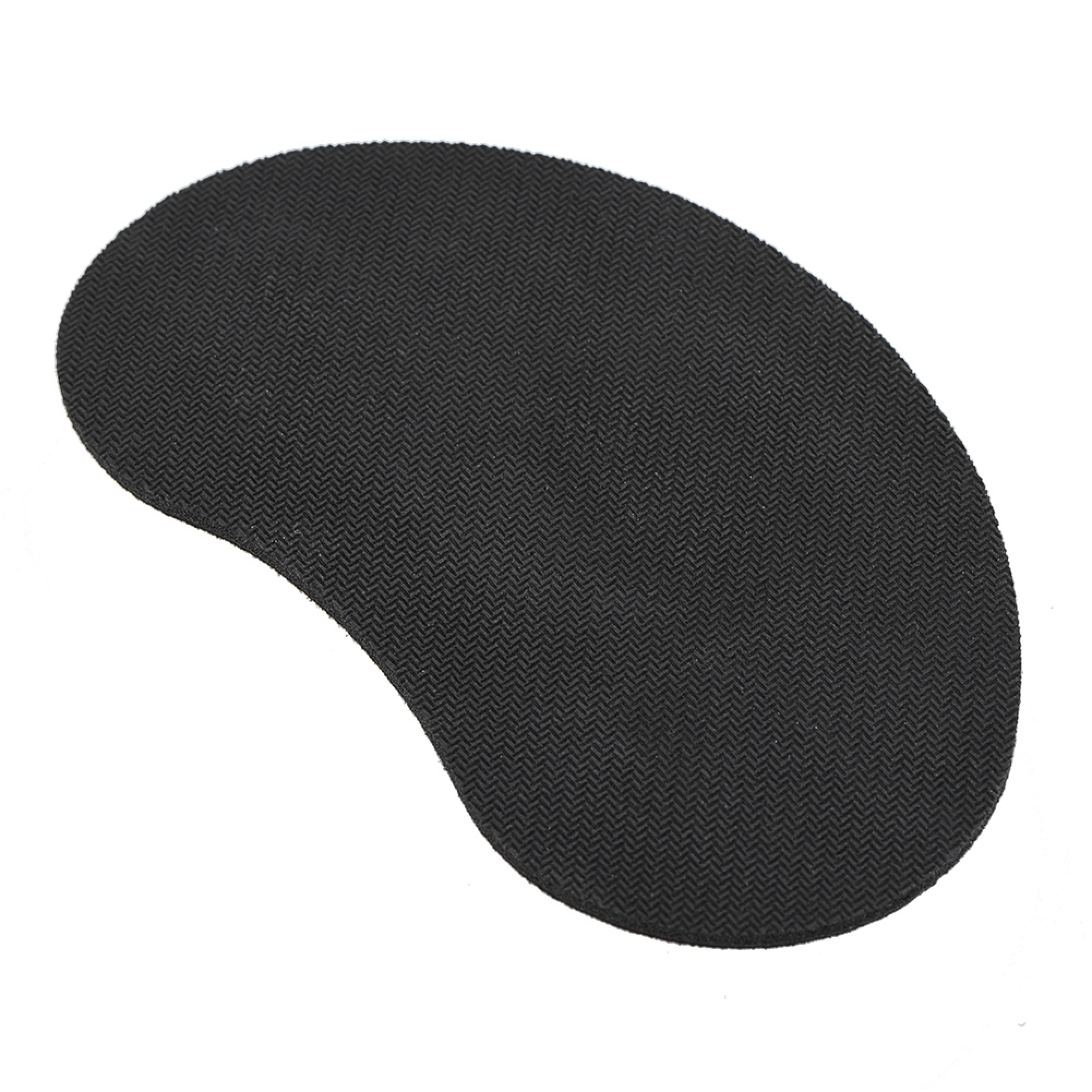 Schwarzes Mauspaddesign mit Fischgrätmuster.
