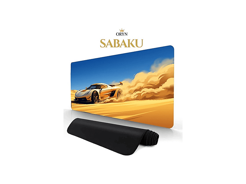 ORYN Touge / Sabaku Edition 70x30 cm -3 mm Kalınlık Gaming Mousepad Sarı