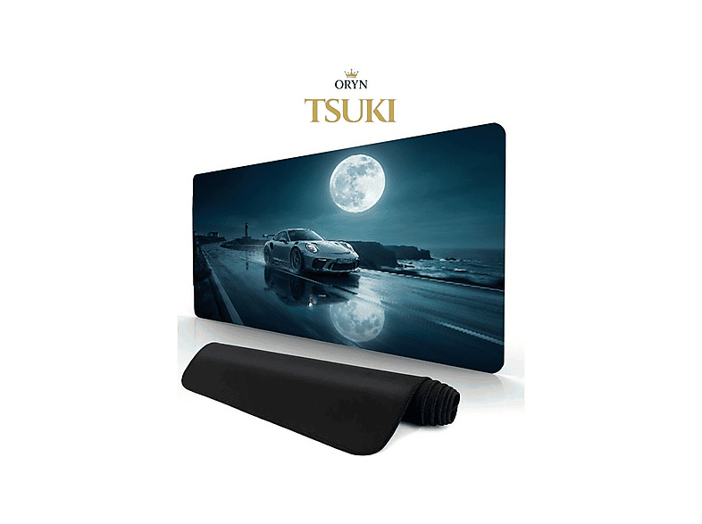 ORYN Touge / Tsuki Edition 70x30 cm -3 mm Kalınlık Gaming Mousepad Mavi