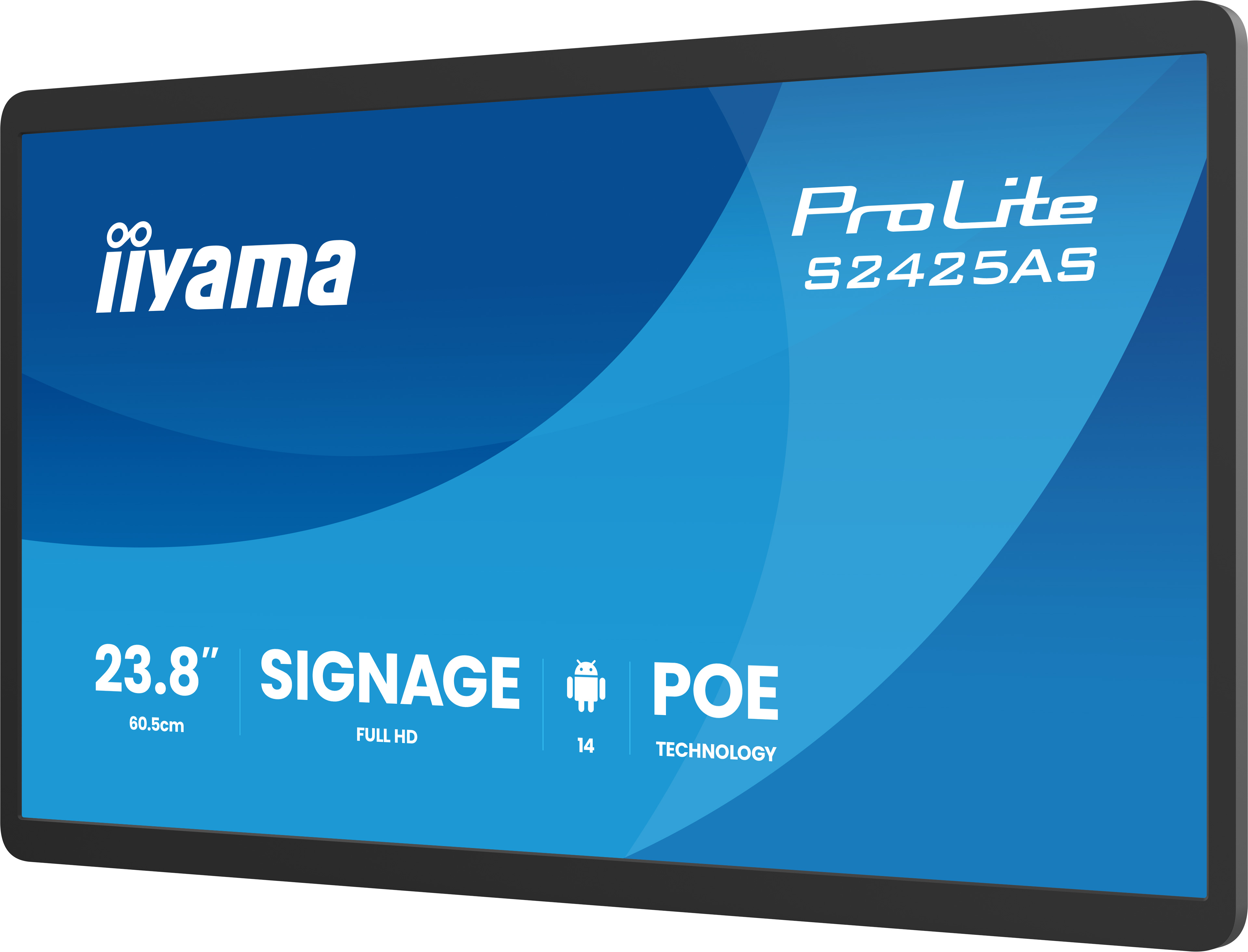 Monitor 23,8" z ProLite S2425AS, Full HD, Android i POE.