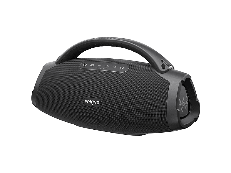 W-KING W-KING X20S 140 W RMS Boombox Ultra Bass 24 Saate Varan Çalma Süresi, IPX7 Suya Hoparlör Siyah