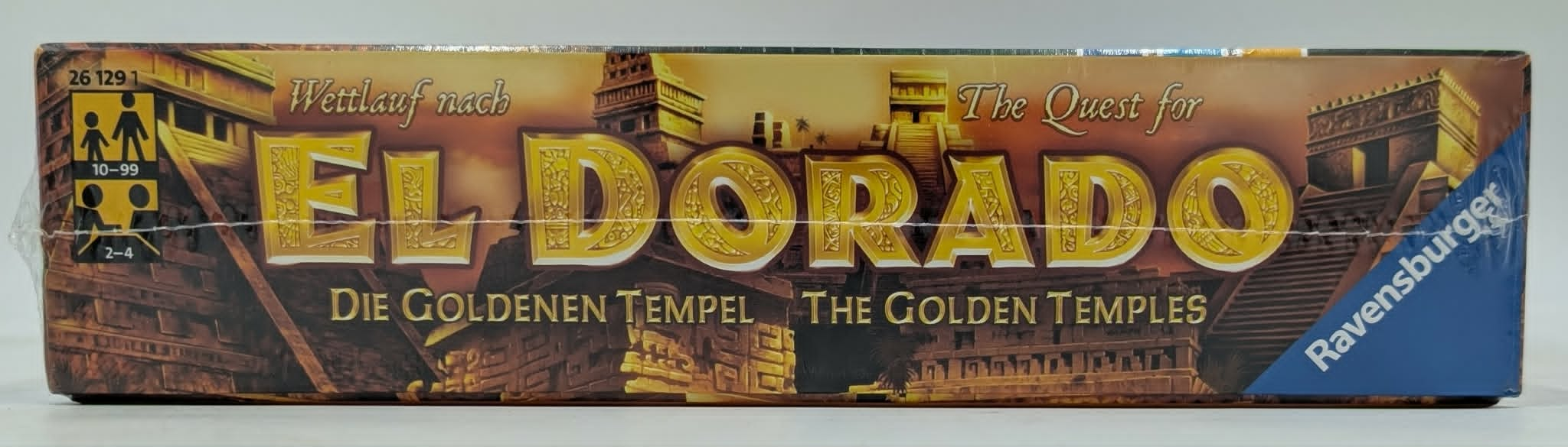 Spiel "El Dorado" mit goldenen Tempeln, Alter 10-99, 2-4 Spieler.