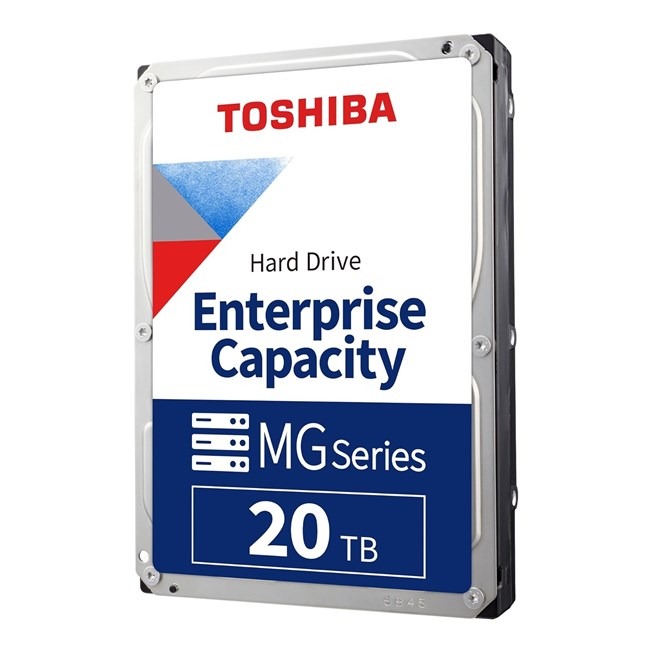 Toshiba Enterprise Capacity 20TB MG Series harde schijf.