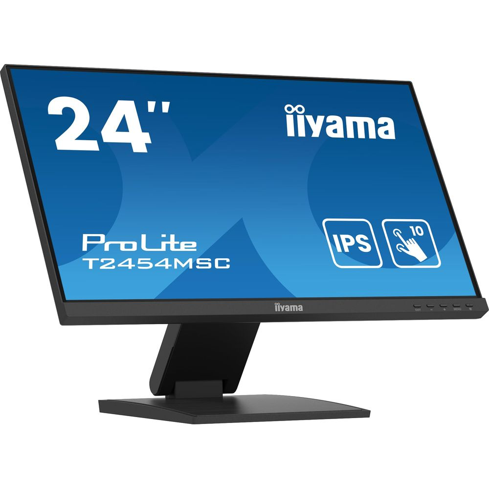 Ein 24-Zoll-iiyama ProLite T2454MSC Touchscreen-Monitor mit IPS-Display.