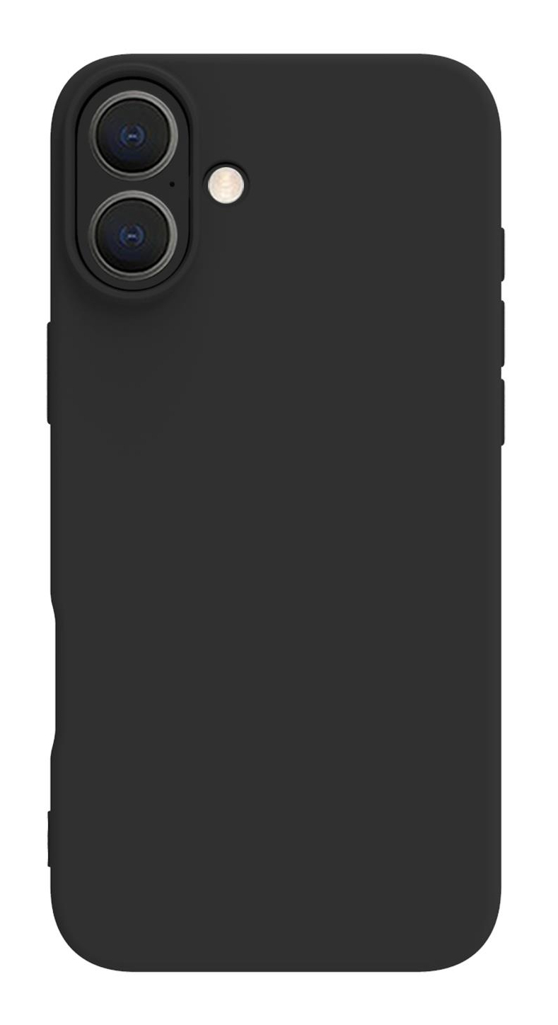 Cover nera per telefono con doppie lenti e flash.