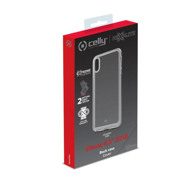 Confezione per cover posteriore iPhone 6.5" 2018 con marchio 'Extreme'.