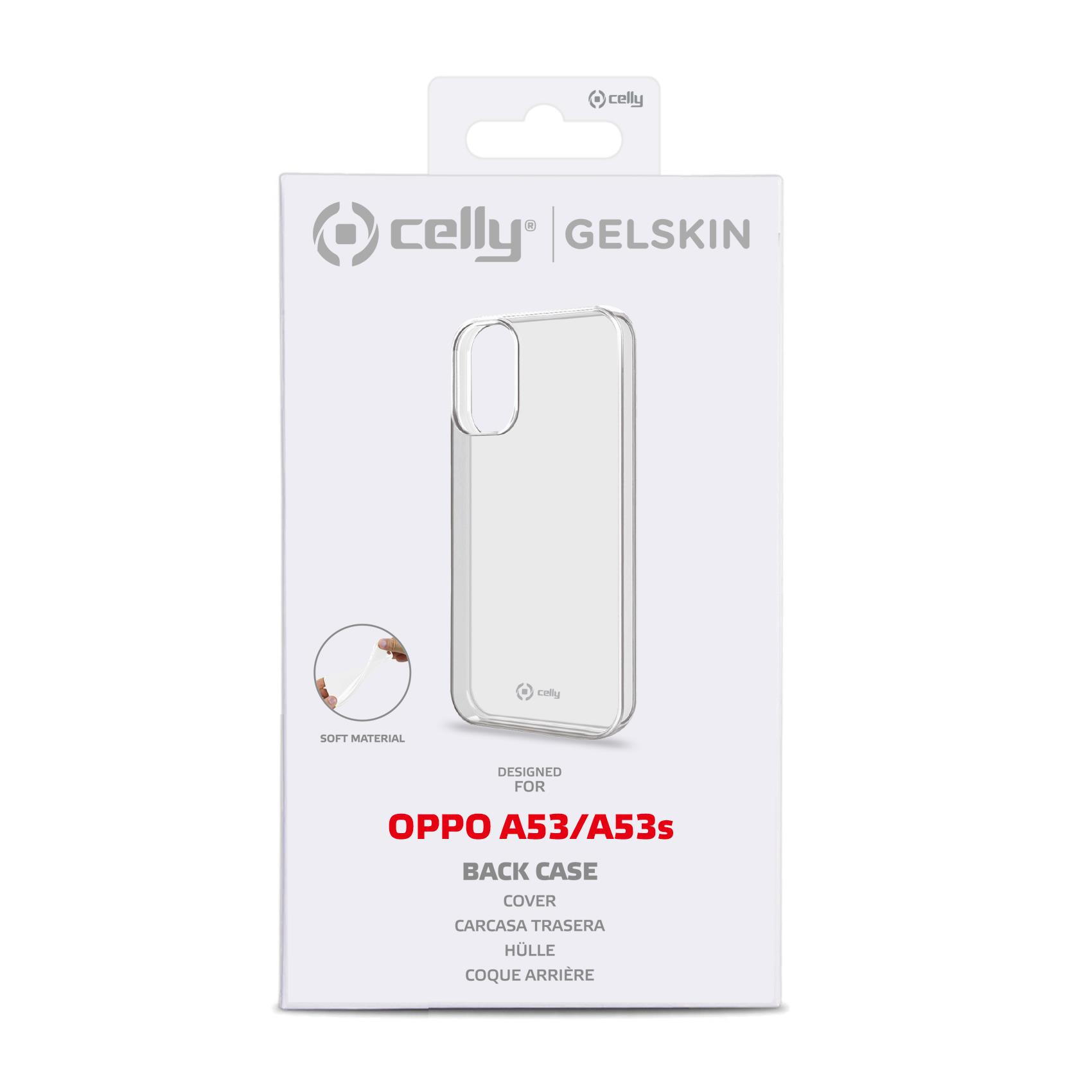 Custodia trasparente per OPPO A53/A53s, materiale morbido.