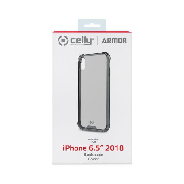 Confezione per una cover posteriore trasparente per iPhone 6.5" 2018.
