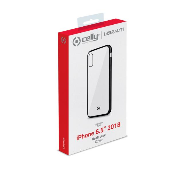 Confezione per custodia iPhone 6.5" 2018 con illustrazione prodotto.