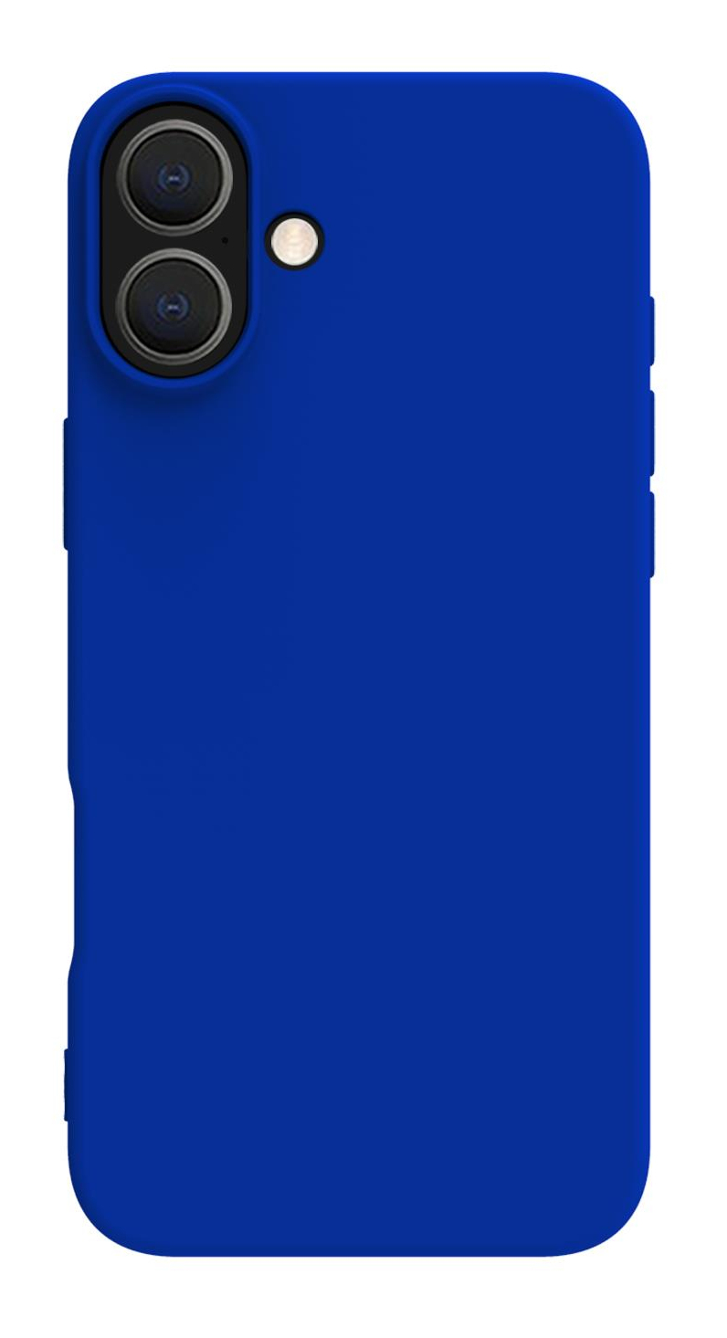 Cover blu per telefono con due lenti e flash.