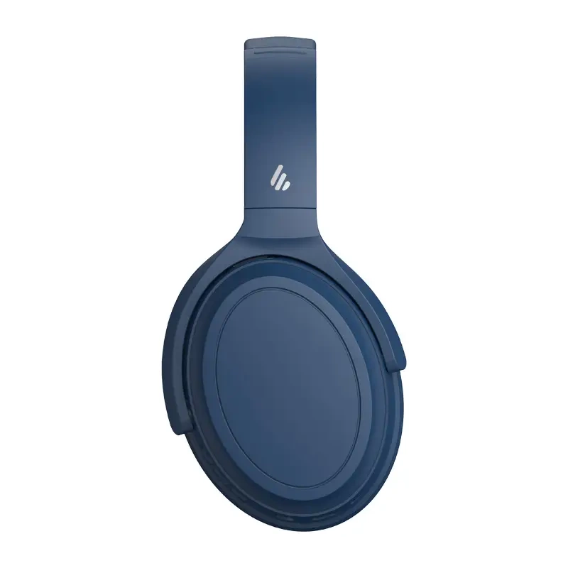 Cuffie blu scuro con logo argentato sull'archetto.