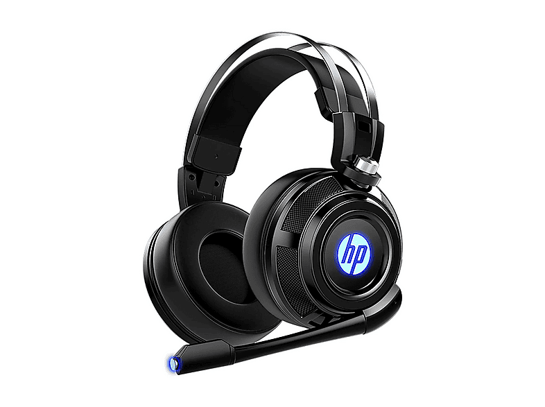 HP H200 Işıklı Mikrofonlu Kablolu Oyuncu Kulak Üstü Kulaklık Siyah